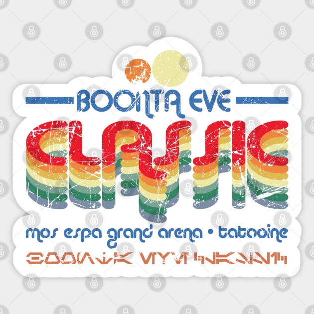 Boonta Eve Classic Sticker by PopCultureShirts